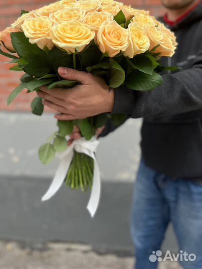 51 роза из свежей Голландской розы с доставкой