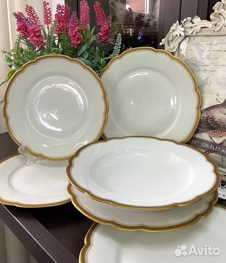 Шикарные антикварные тарелки. Франция