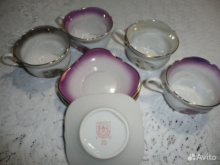 Чашка с блюдцем кофейная