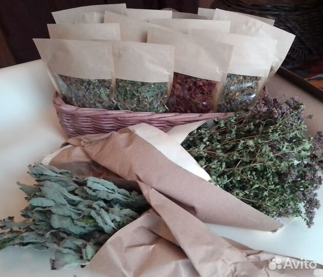 Душица, Зверобой, луговые травы для чая