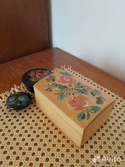 Шкатулка деревянная СССР