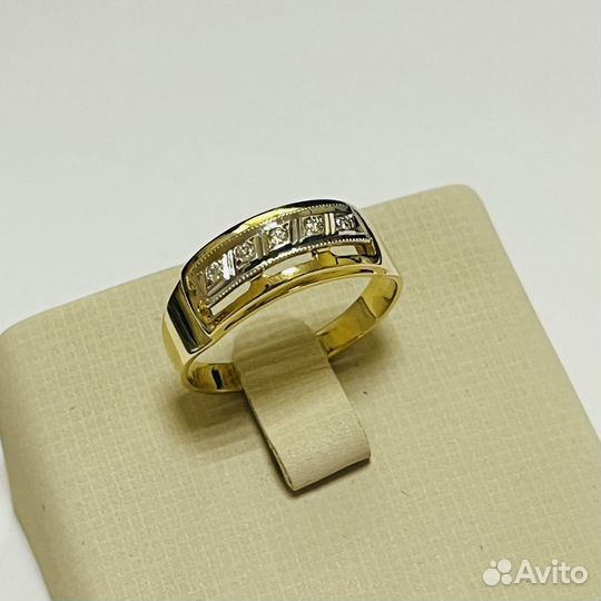 Кольцо с бриллиантами р-18 (ем 95550)