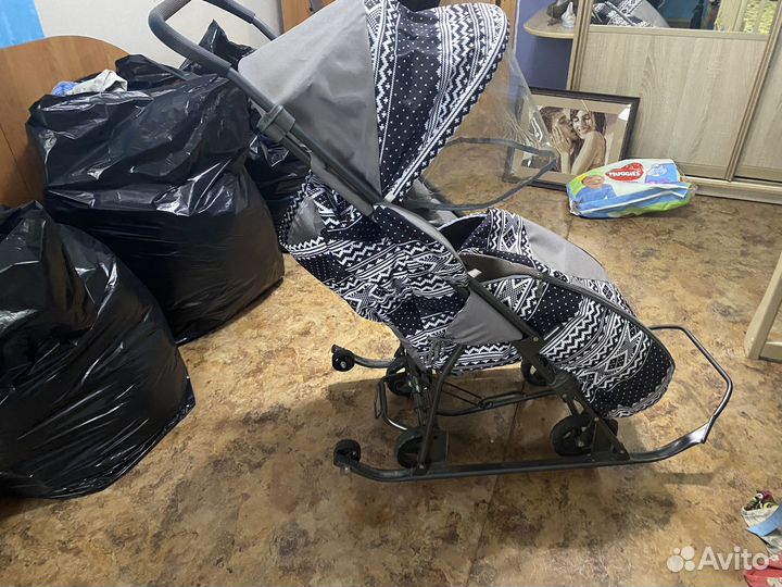 Коляска санки