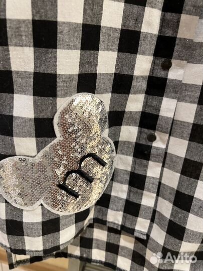 Рубашка в клетку на рост 146-152