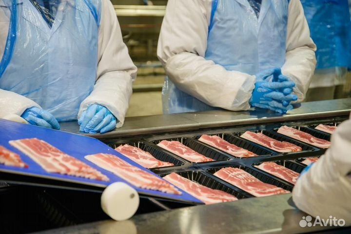 Разнорабочий в мясной цех/ вахта