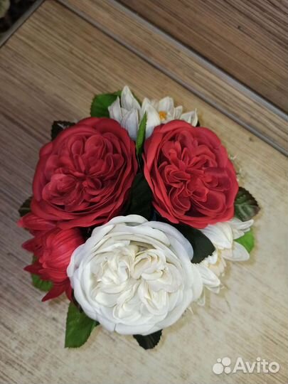 Букет пионы хризантемы мыльные цветы