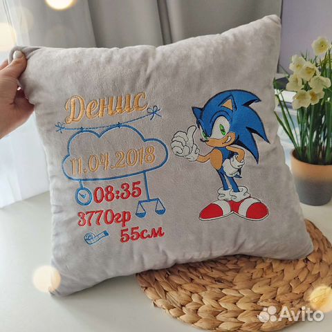 Подушка с метрикой 