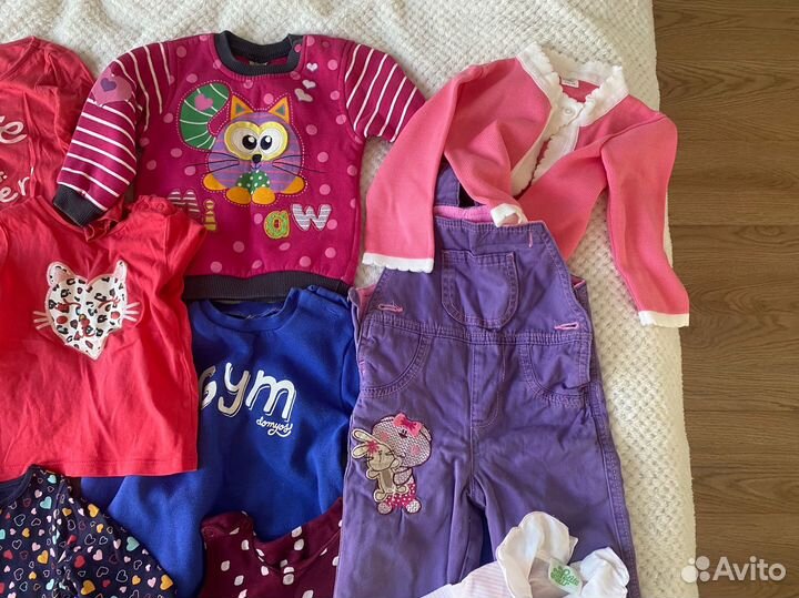 Вещи пакетом на девочку 74 86
