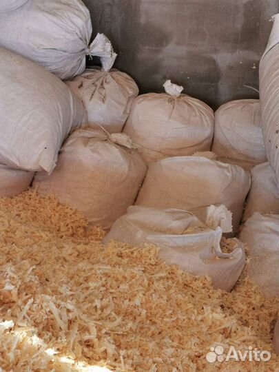 Опилки стружка в мешках