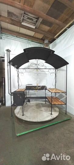Кованные мангалы с крышей