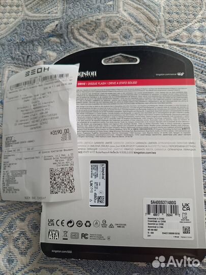 Ssd kingston a400 480gb