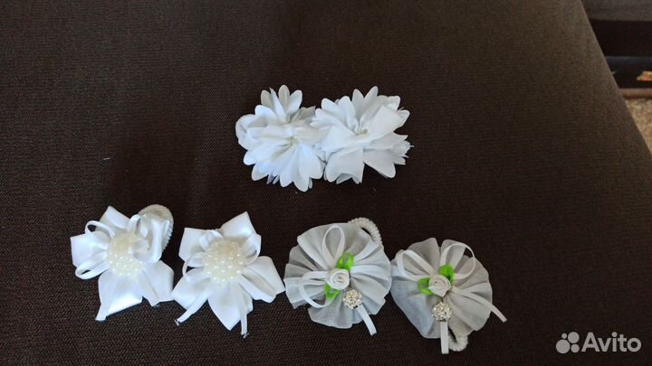 Резинки для волос детские, новые, цена за все