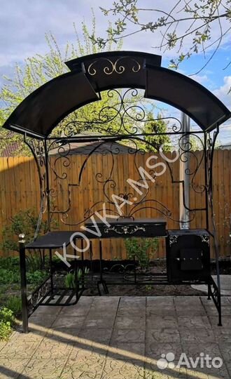 Мангал с крышей