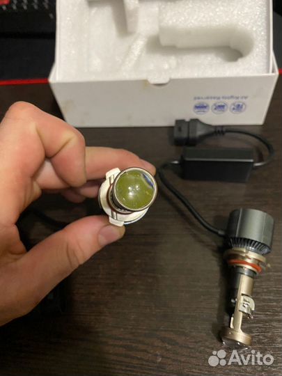 Мини LED лампы линзы HB3 HB4 High Power 5000К