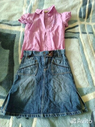 Кофта, блузка, футболка, шорты, юбка джинсовая