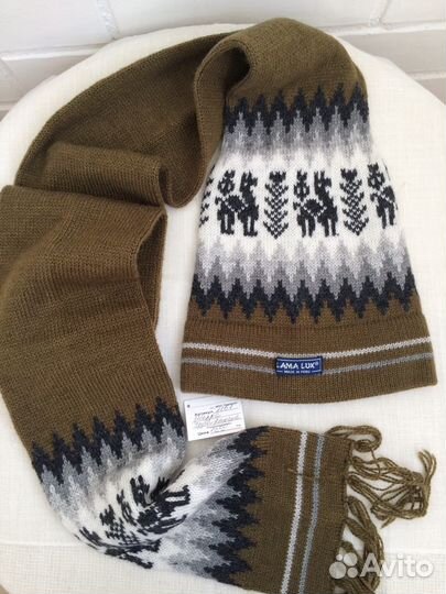 Шапка-труба с шарфом