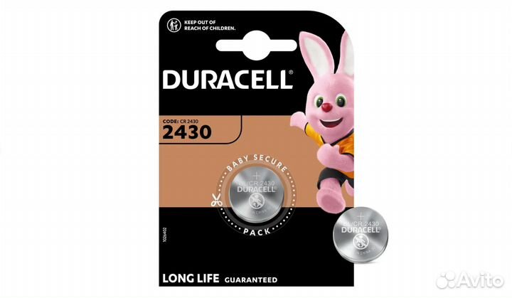 Батарейка Duracell CR2430 (3В) BL-1