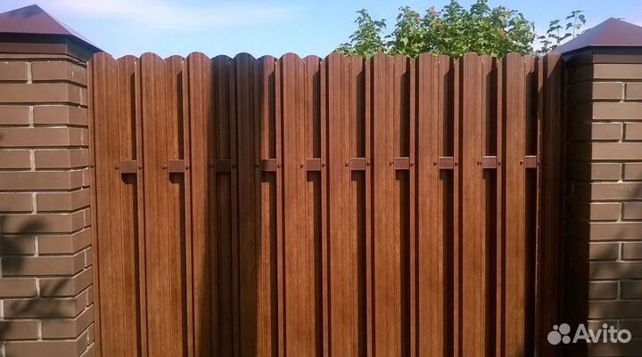 Штакетник металлический с производства