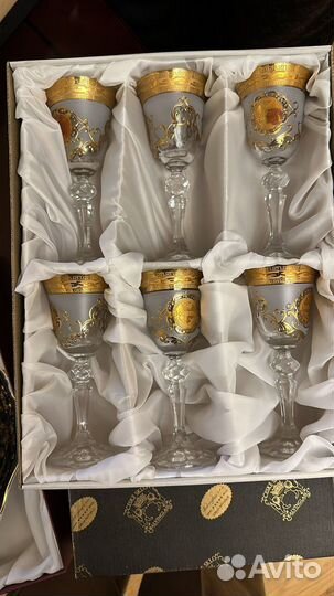 Фужеры рюмки богемия