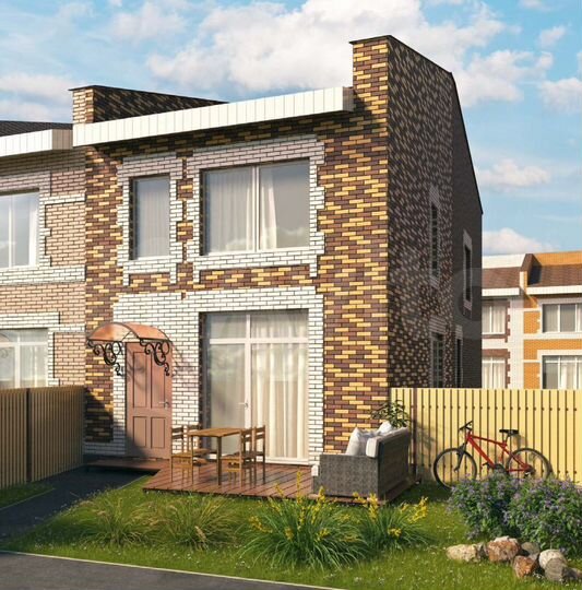 Таунхаус 91 м² на участке 1 сот.