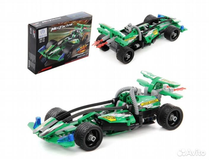 Конструктор-машинка Гонщик 203 дет 115625