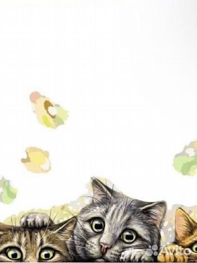 Наклейки для интерьера Кошки Новые