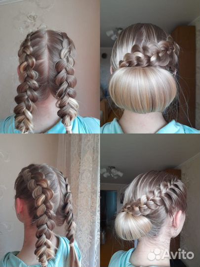 Плетение кос, прически