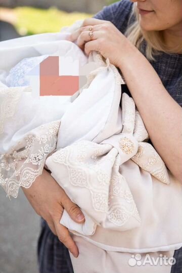 Одеяло на выписку (лето или тёплая весна-осень)