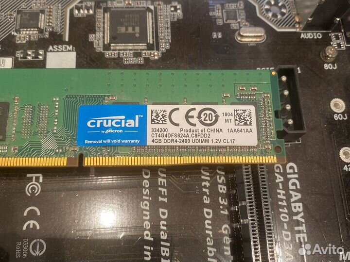 Asus prime h270 plus и gigabyte GA-H110-D3A