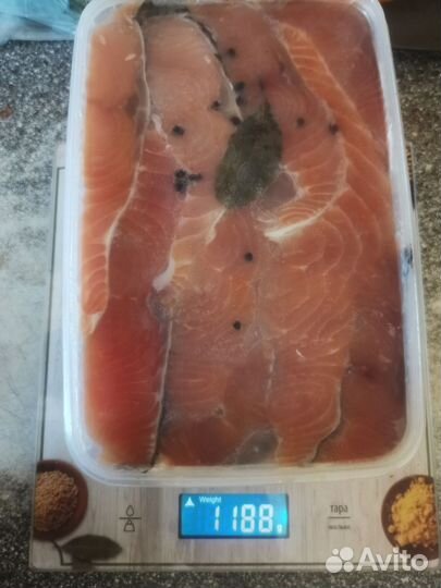 Рыба, кета малосольная, рыба в масле