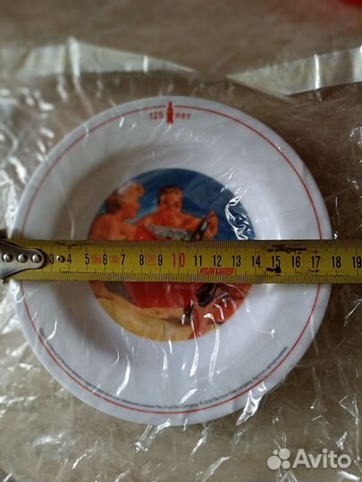 Тарелки Coca-Cola в ретро-стиле пластиковые новые