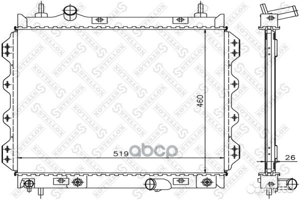 10-25621-SX радиатор системы охлаждения АКПП C
