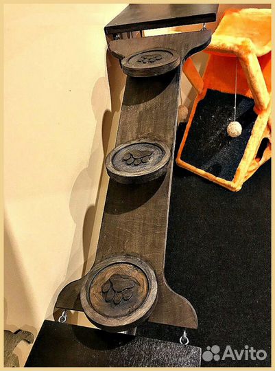 Настенный комплекс,домик,когтеточка для кошек