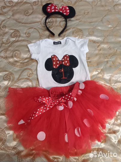 Комплект на 1 годик девочке. Минни Маус