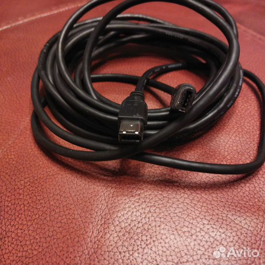 Кабель ieee 1394 firewire 6pin*6pin. 5 метров