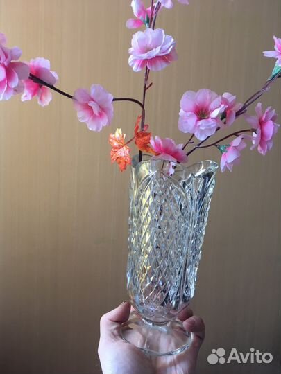 Ваза хрустальная