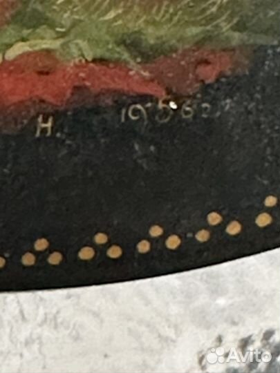 Шкатулка палех СССР Белова 1956 г