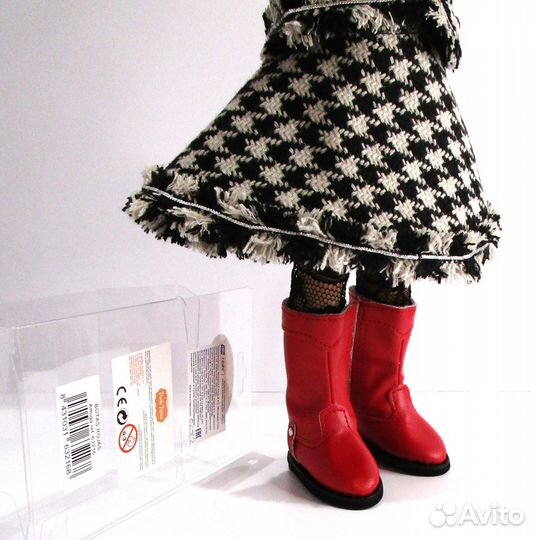 Сапоги Paola Reina модельные красные, для кукол 32