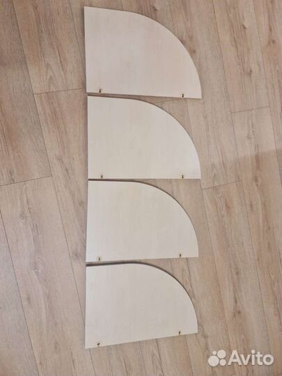 4 мебельные полки 45,5х30см лдсп