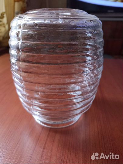 Стеклянный плафон. Диаметр 8 см. Окружность 38