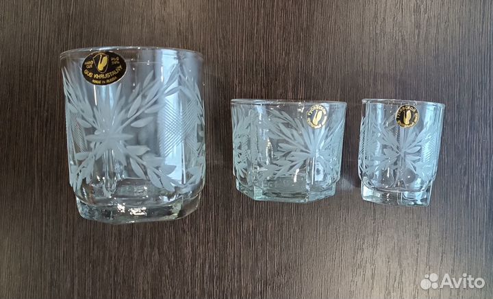 Стаканы, стопки Гусь-Хрустальный СССР