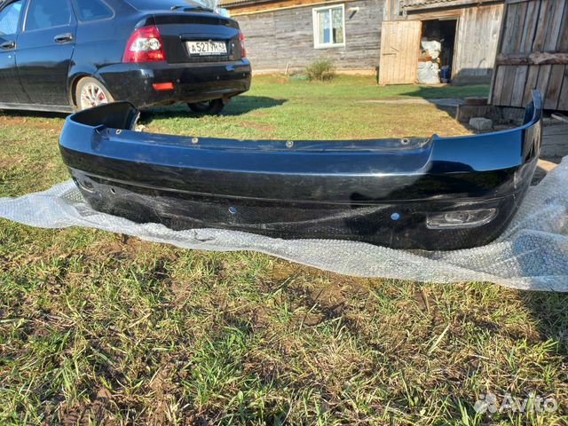 Бампер задний приора 1 цвет космос