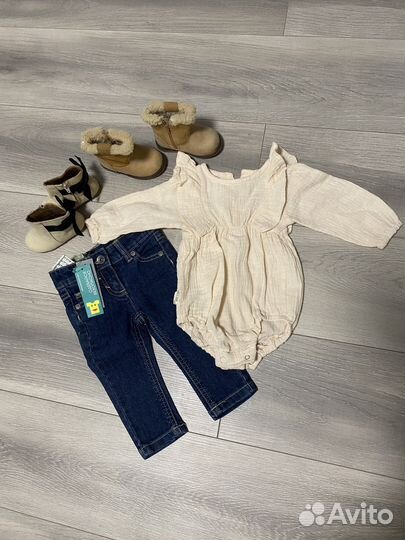 Вещи пакетом на девочку 62 zara, benetton