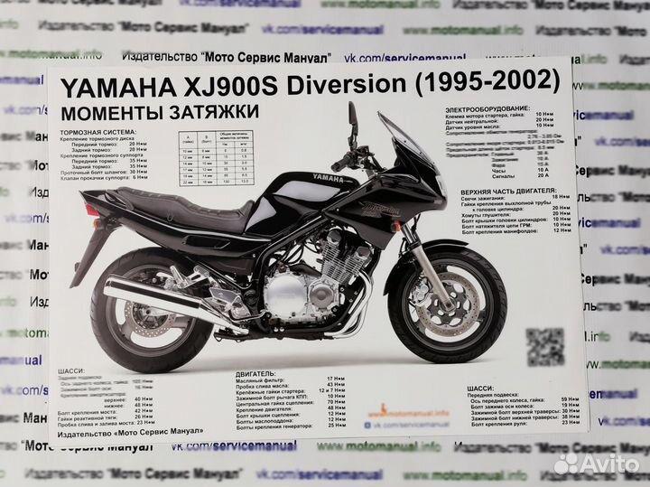 Yamaha XJ900S Diversion подарочный набор