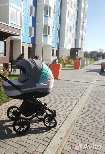 Коляска 2 в 1 индиго