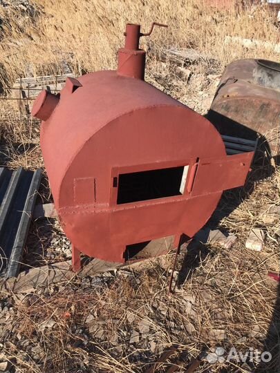 Печь для бани казана буржуйка бубафоня