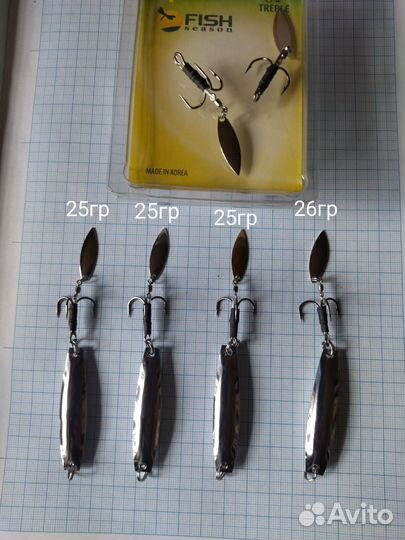 Блесны на жереха и другого хищника две штуки