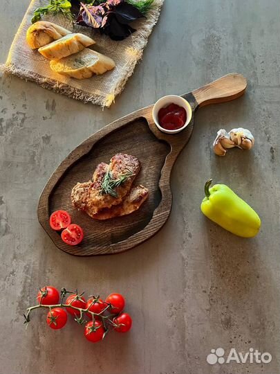 Доска для подачи из дерева, деревянная тарелка опт