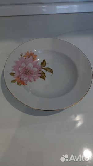 Тарелка большая суповая СССР новая