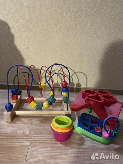 Прыгунки детские + игрушки